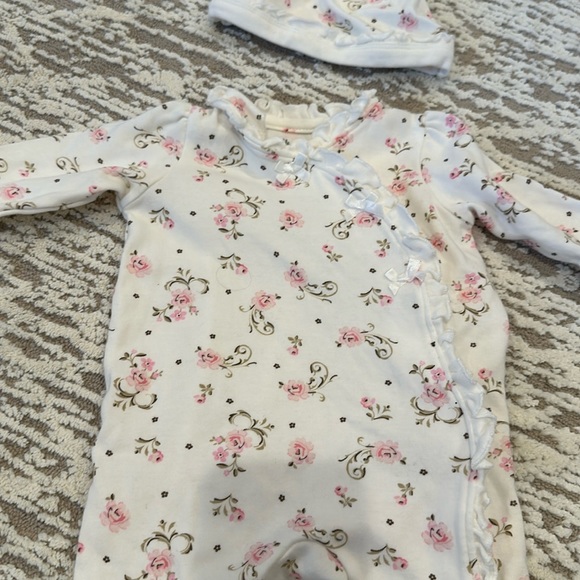 Little Me Floral Rose Onesie - Picture 5 of 6
